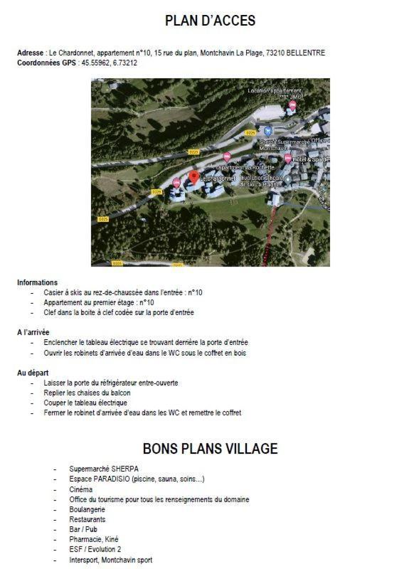 Appartement Montchavin La Plagne Экстерьер фото